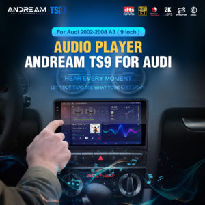 9 inch Andream Android 13TOP sound quality host For Audi A3 wireless carplay Android automatic DTS certified car stereo player