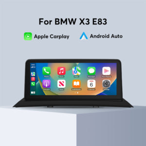 10.25″ Wireless CarPlay Android Auto For BMW X3 E83 2003-2010 Without Original Car Screen Multimedia Head Unit Bluetooth Intelligent System