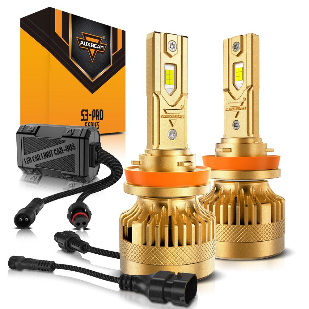 🆕Dual Decoder CAN-BUS Error Free S3 Pro Series 12V 24000LM 120W LED Headlight Bulbs 6500K Cool White - Auxbeam  – éclairage LED auto