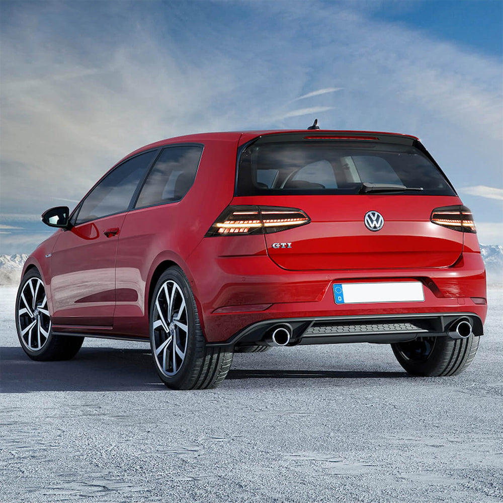 LED Tail Light Assembly With Sequential Turn Signal For 2013-2021 Volkswagen Golf MK7 MK7.5 Hatchback