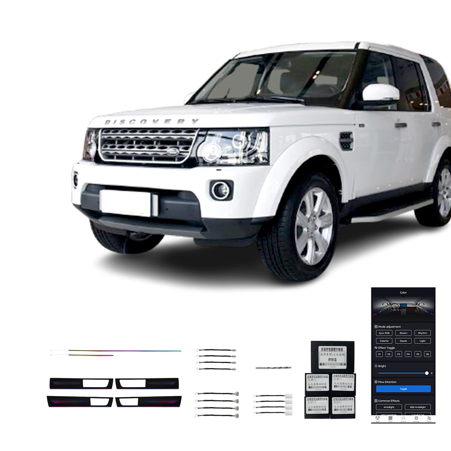 10-16 Discovery 4 Vente Directe Usine Lumière Ambiante Intérieur Voiture Couleur Magique 22 Lampes Pour Land Rover 10-16 Discovery 4