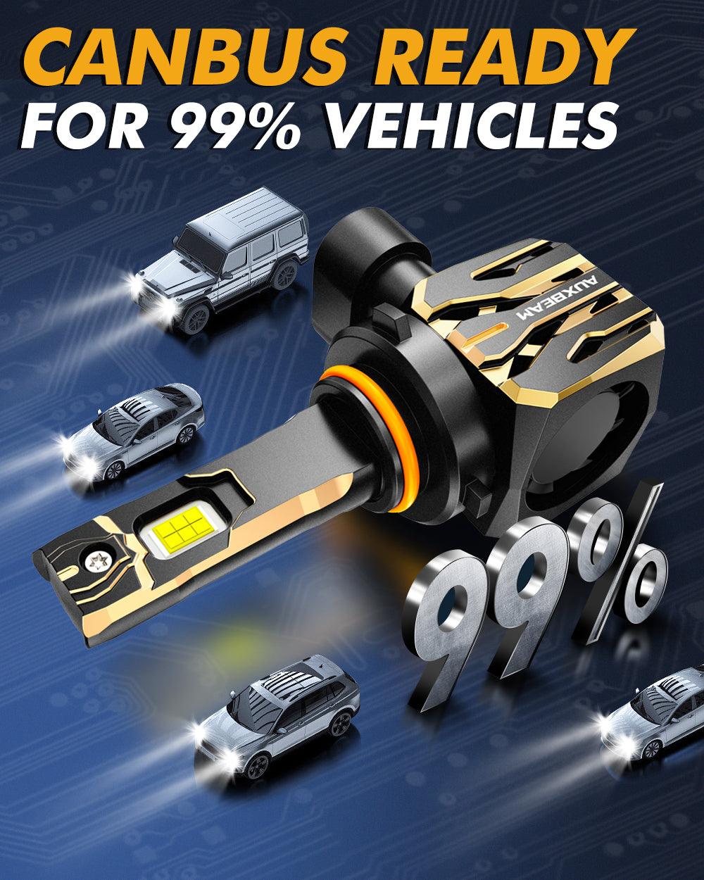 🆕9005/HB3 LED Headlight Bulbs 120W 30000LM GX Plug&Play Series 6500K Cool White | 2 Bulbs