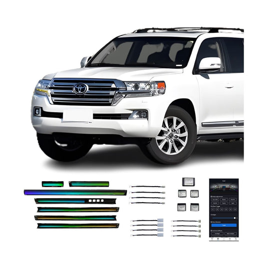 10 21 Landcruise Vente Usine Lumière Ambiante Intérieure Voiture Haute Qualité Ombre Dynamique Couleur Magique 21 Lumières Pour Toyota Landcruise