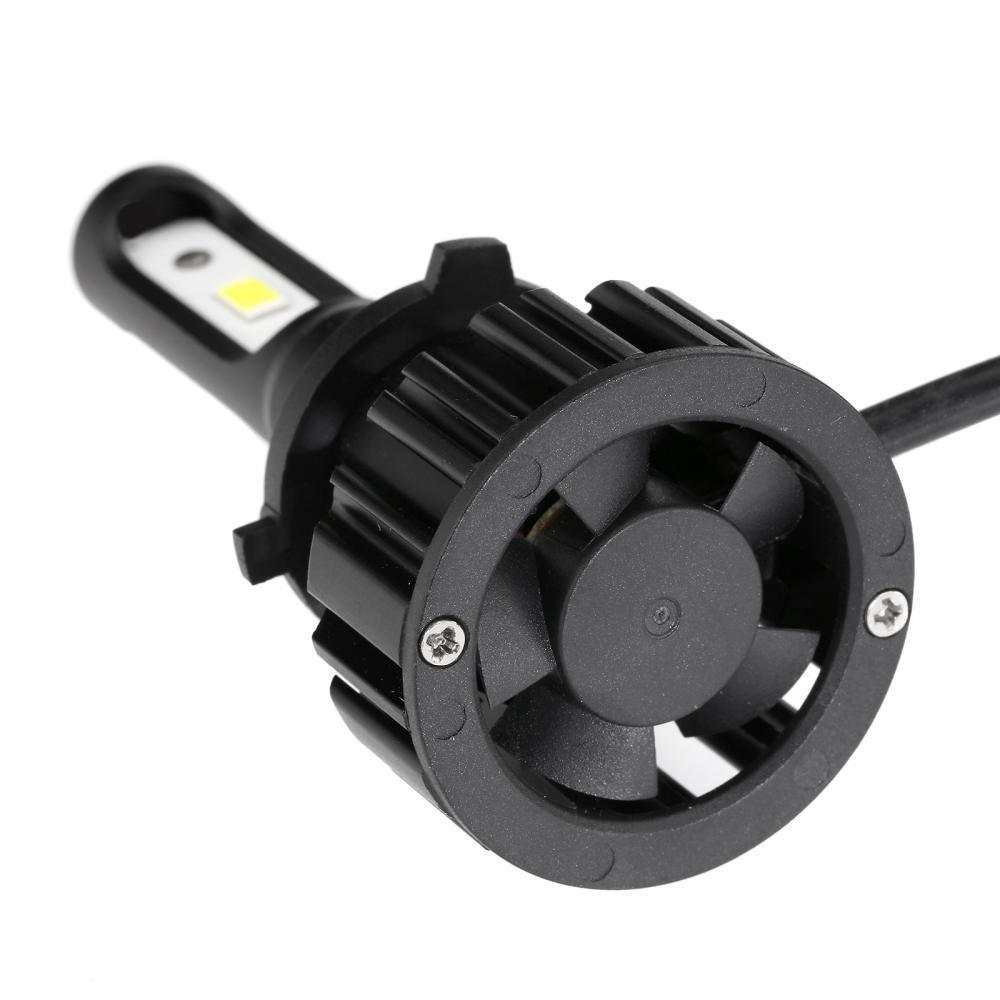 T5 Series Fan Cooling 50W 5000LM LED Light Bulbs High Low Beam Conversion Kit