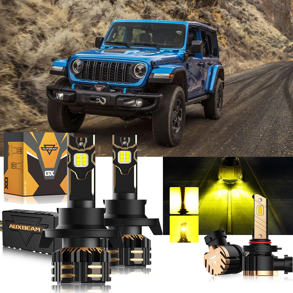 For 2007-2009 Jeep Wrangler H13 LED Headlight Bulbs - Auxbeam  – éclairage LED auto