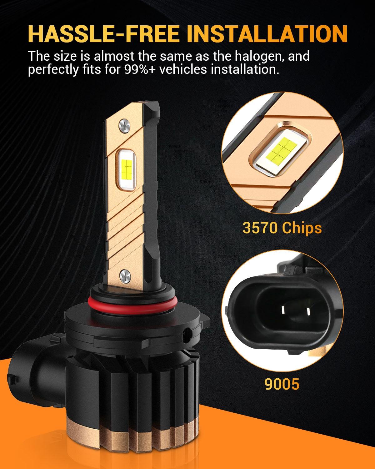 For 2008-2012 Ford Mustang GT H10 LED Fog Light/DRL Bulbs - Auxbeam  – éclairage LED auto