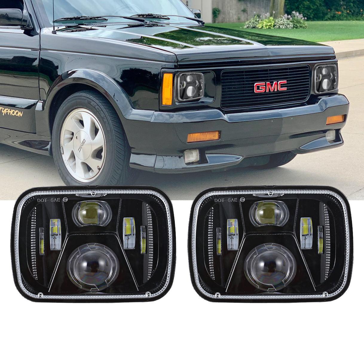 (2pcs/set) 110W 7x6 LED light Headlights for GMC