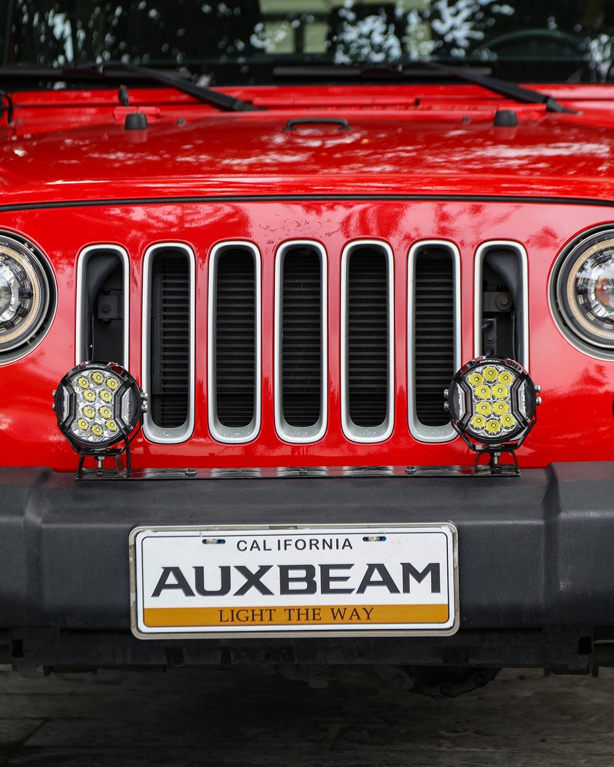 V-ULTRA Series | 5 Inch 172W LED Side Shooter White Pod Lights with Amber DRL - Auxbeam  – éclairage LED auto