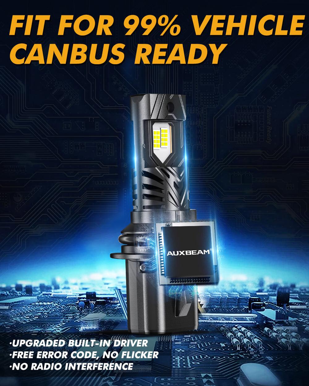 🆕9004/HB1 LED Headlight Bulbs Q40 Series Ultra-High Brightness 120W 30000LM 6500K Cool White | 2 Bulbs - Auxbeam  – éclairage LED auto