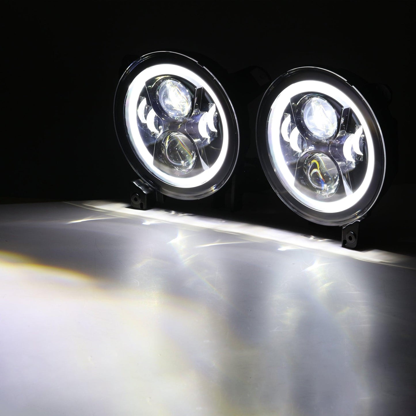 (2pcs/set) 9 Inch LED Headlights with DRL Halo Ring for Jeeps Wrangler JL Jeep Gladiator JT 2018 2019 2020 2021 2022