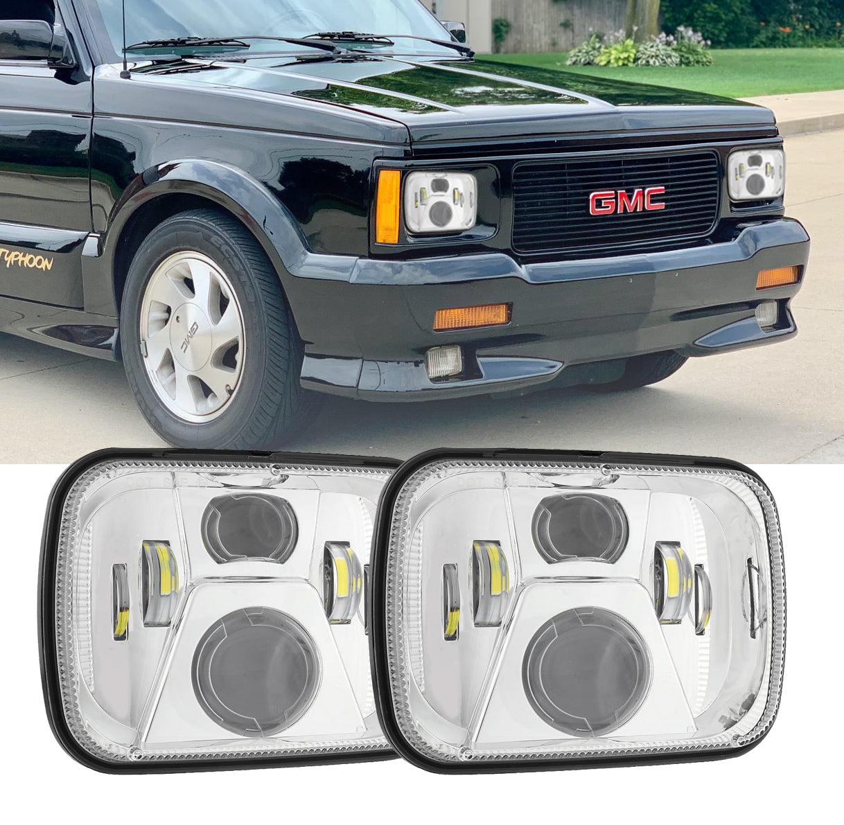 (2pcs/set) 110W 7x6 LED light Headlights for GMC