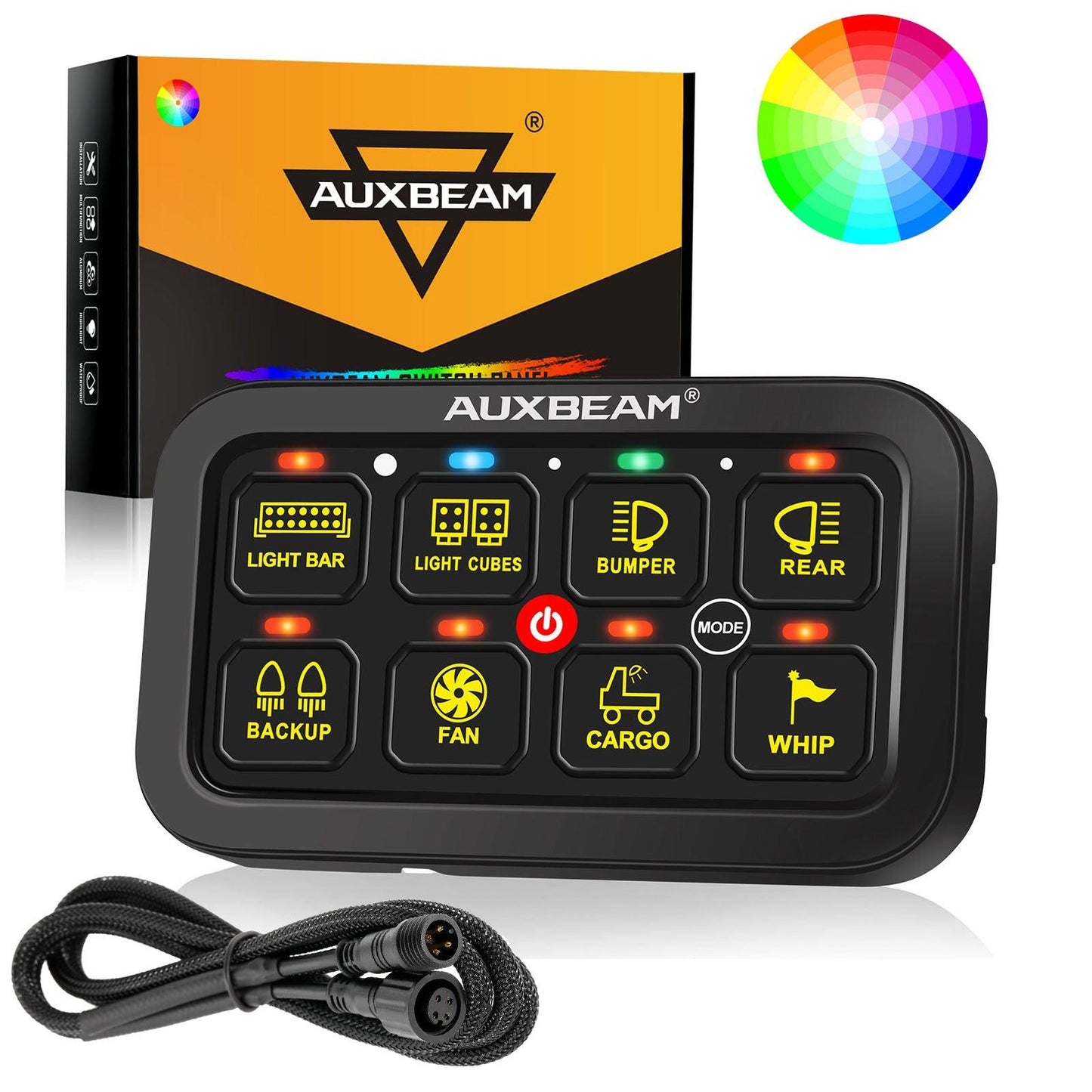 لوحة مفاتيح LED من سلسلة RGB 6/8/12 عصابة، وحدة تحكم في إضاءة الطرق الوعرة 