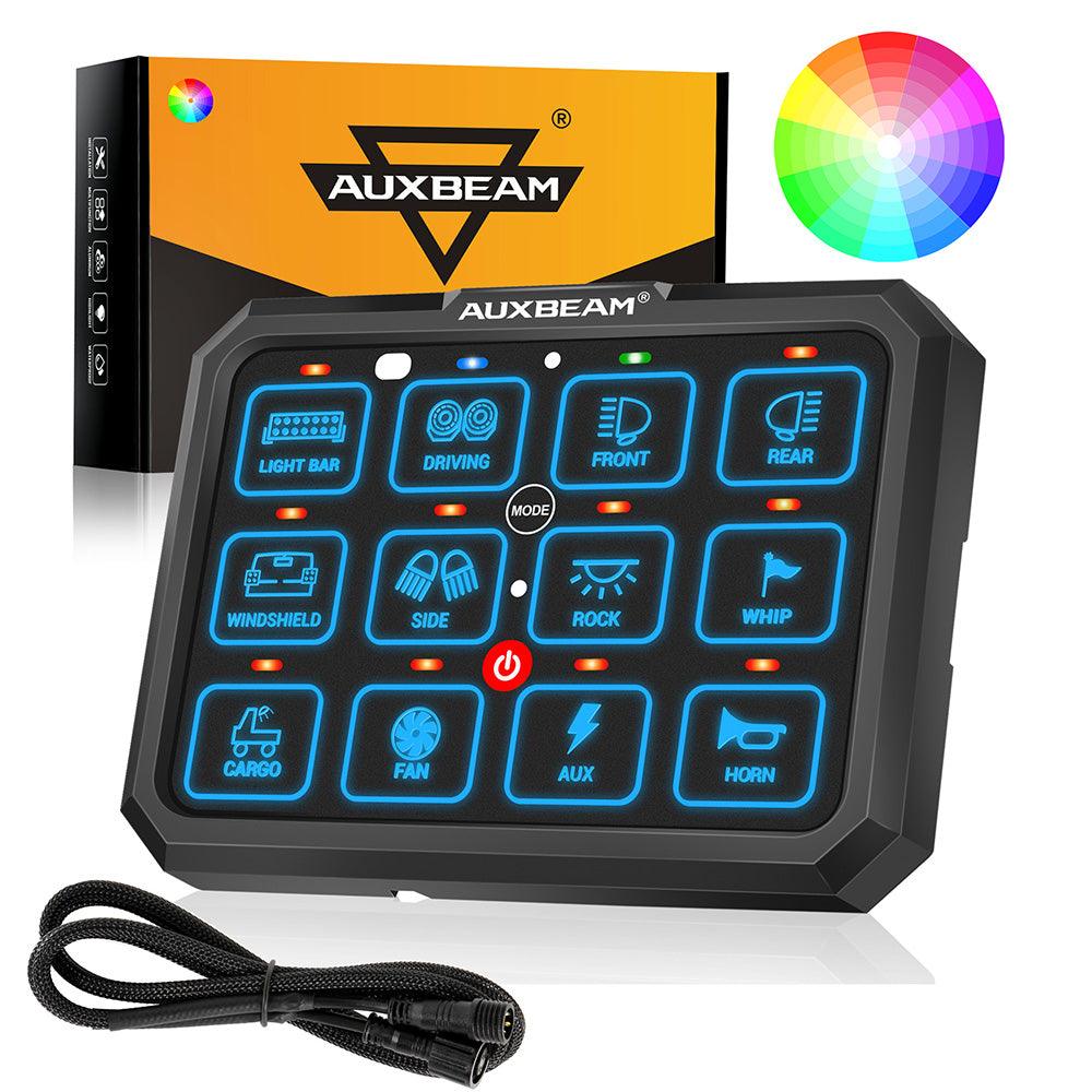 لوحة مفاتيح LED من سلسلة RGB 6/8/12 عصابة، وحدة تحكم في إضاءة الطرق الوعرة 