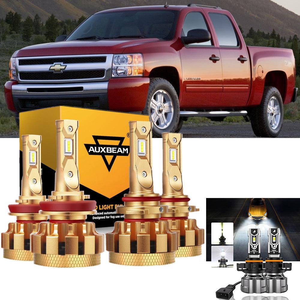 For 2007-2015 Chevrolet Silverado 1500 F-16 Plus Series Built-in Canbus Automotive Grade 14000LM LED Light Bulbs High Low Beam Bundle - Auxbeam  – éclairage LED auto