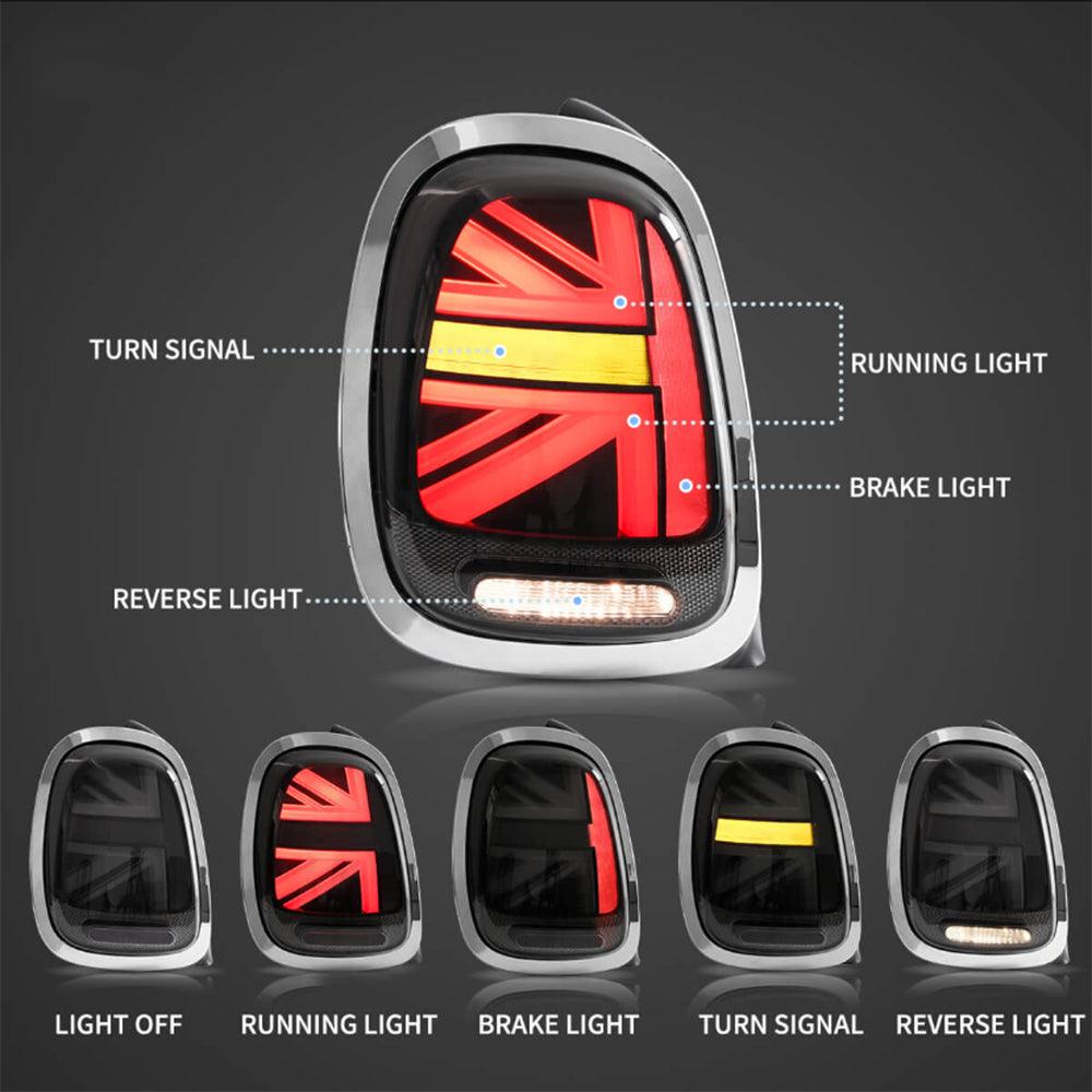 مجموعة مصابيح خلفية LED لسيارة BMW Mini F-Series موديلات 2014-2019 (F55/F56/F57)