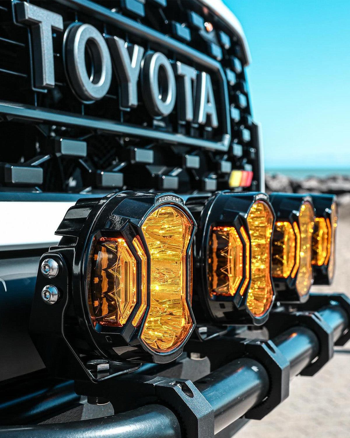 V-ULTRA Series | 5 Inch 172W LED Side Shooter Amber Pod Lights with Amber DRL - Auxbeam  – éclairage LED auto