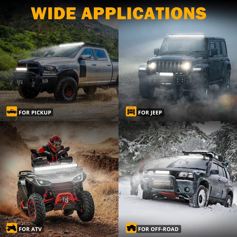 SP-DRL Series 42 Inch 278W 32640LM Dual Row Off Road LED Light Bar With Amber&White DRL