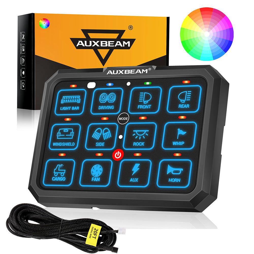 لوحة مفاتيح LED من سلسلة RGB 6/8/12 عصابة، وحدة تحكم في إضاءة الطرق الوعرة 