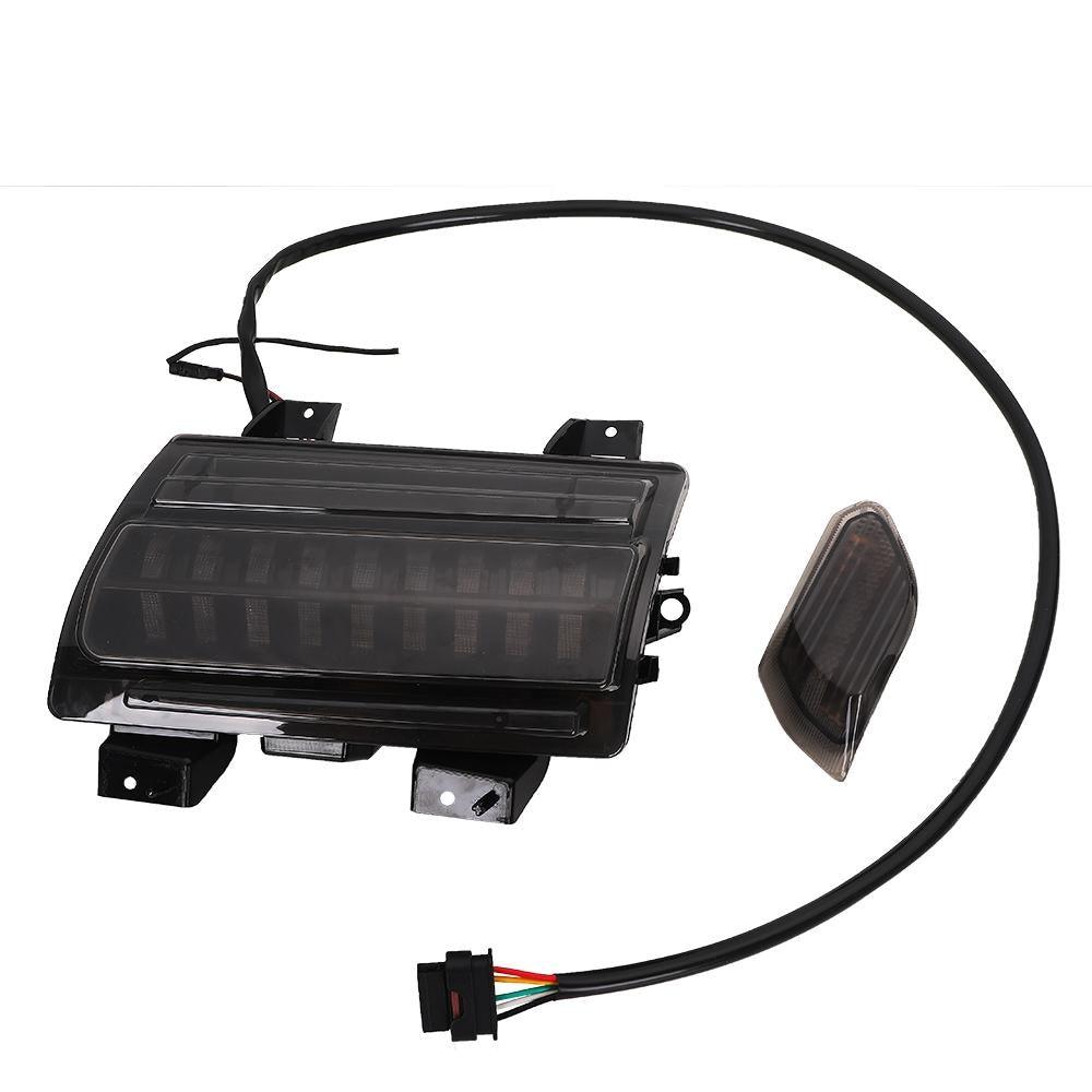 مصابيح إشارة انعطاف LED دخانية مع مصابيح نهارية وعلامات جانبية لسيارة جيب رانجلر JL Sahara وRubicon وطرازات High Altitude من 2018 إلى 2023