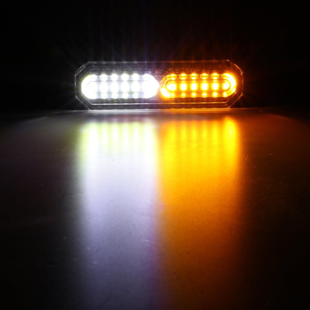 (4 قطع/مجموعة) 12 مصباح LED للطوارئ مثبت على السطح لمصابيح ستروب للشاحنات والمركبات والسيارات الرباعية والشاحنات الصغيرة 