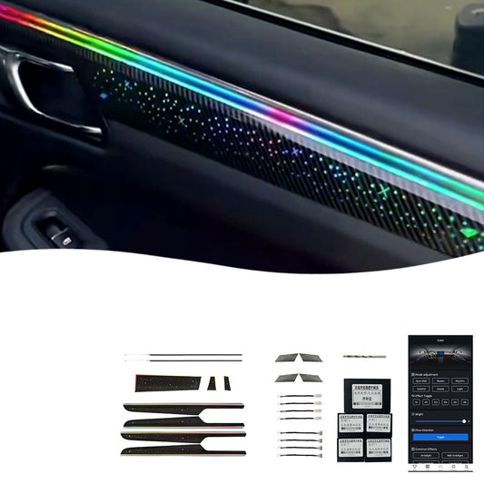 14 17 Macan Vente Directe Usine Lumière Ambiante Intérieure Voiture Ciel Étoilé 27 Lumières Pour Porsche 14 17 Macan