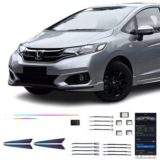 14 20 Fit Vente Directe Usine Lumière Ambiante Intérieure Voiture Led Style Grille Couleur Magique 18 Lampes Pour Honda Fit