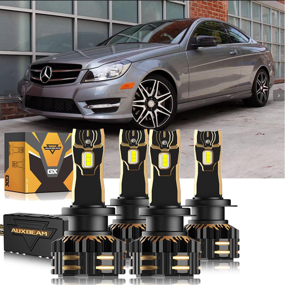 For 2013-2015 Mercedes Benz GL450 H7 LED Headlight Bulbs Bundle - Auxbeam  – éclairage LED auto