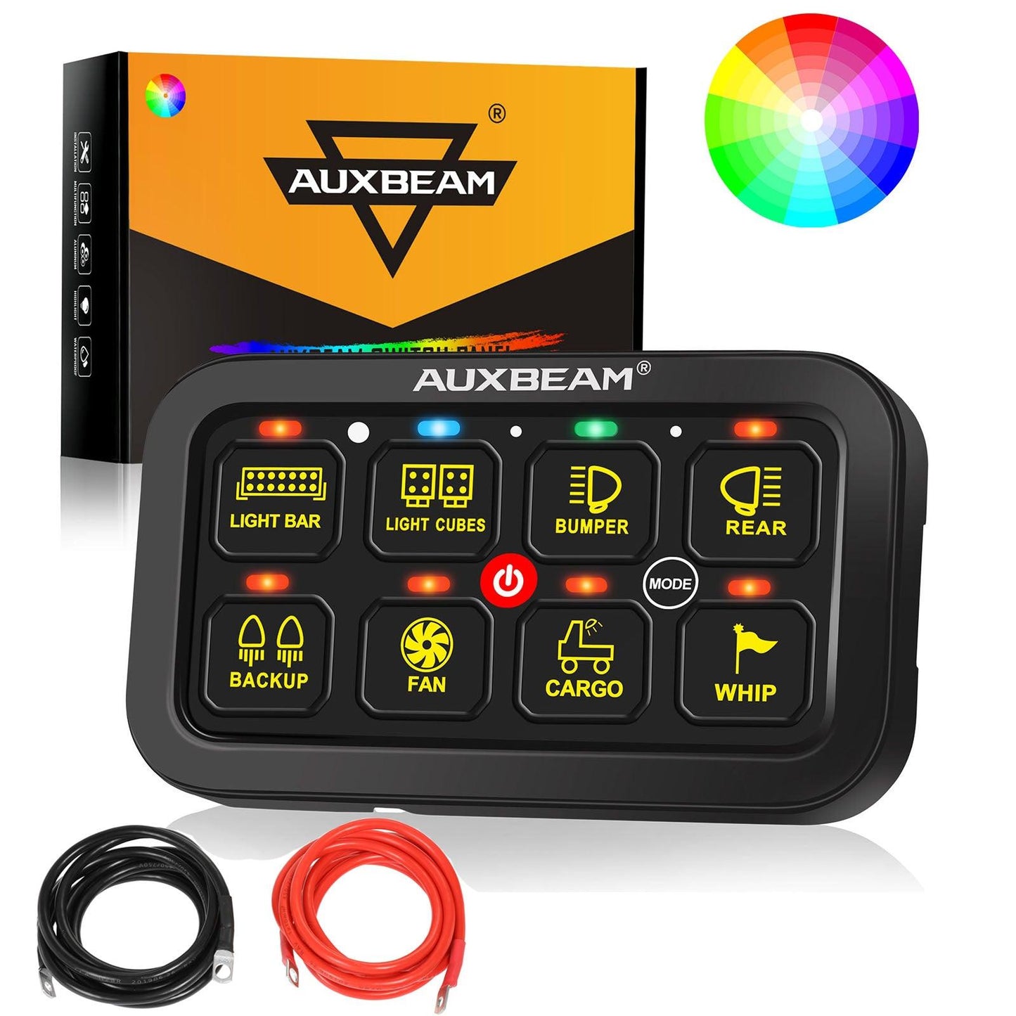 لوحة مفاتيح LED من سلسلة RGB 6/8/12 عصابة، وحدة تحكم في إضاءة الطرق الوعرة 