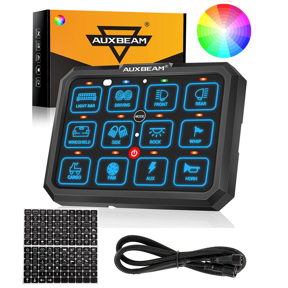 لوحة مفاتيح LED من سلسلة RGB 6/8/12 عصابة، وحدة تحكم في إضاءة الطرق الوعرة 