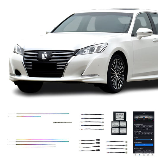 Lumiere Ambiante De Haute Qualite A Led Couleur Magique 19 Lampes Pour Toyota Crown 14e Generation 2015 2018