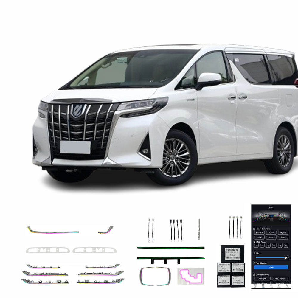 Lumière Ambiante Intérieure Pour Voiture 15-22 Alphard Vellfire 25 Lampes RHD Ou LHD