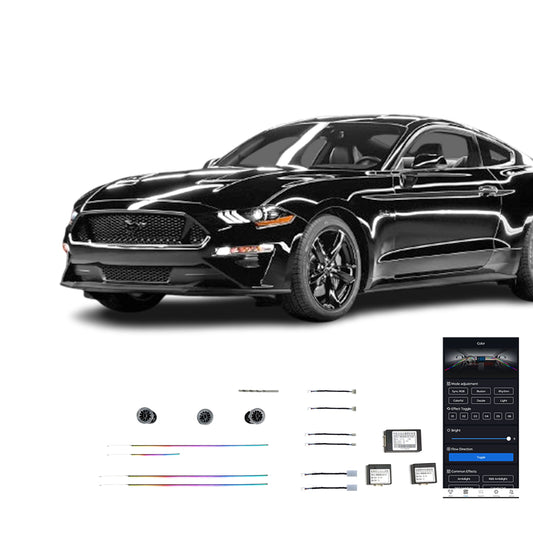 15 22 Mustang Vente Directe Usine Lumiere Ambiante Interieur Voiture Led Colorée 13 Lampes Pour Ford 15 22 Mustang