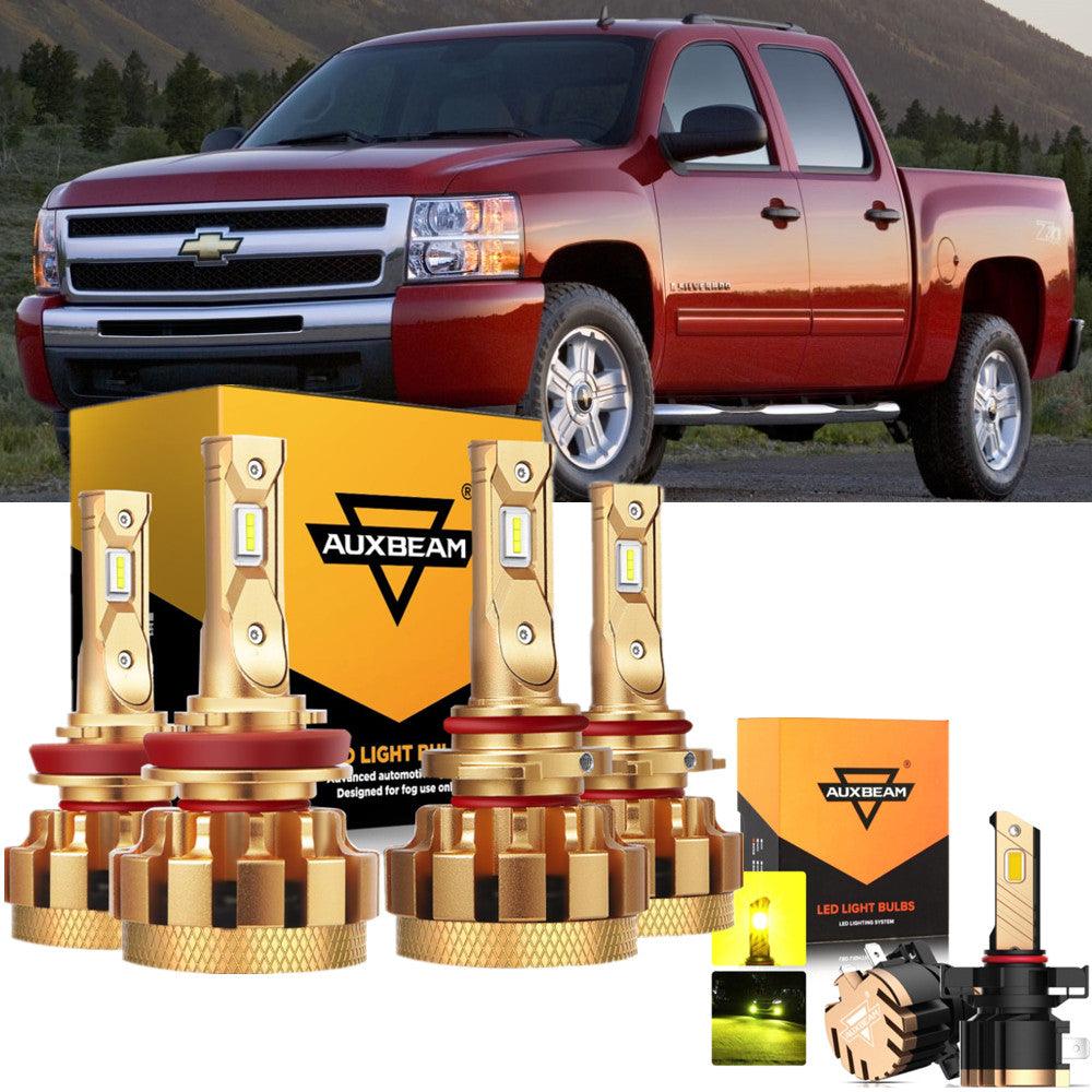 For 2007-2015 Chevrolet Silverado 1500 F-16 Plus Series Built-in Canbus Automotive Grade 14000LM LED Light Bulbs High Low Beam Bundle - Auxbeam  – éclairage LED auto