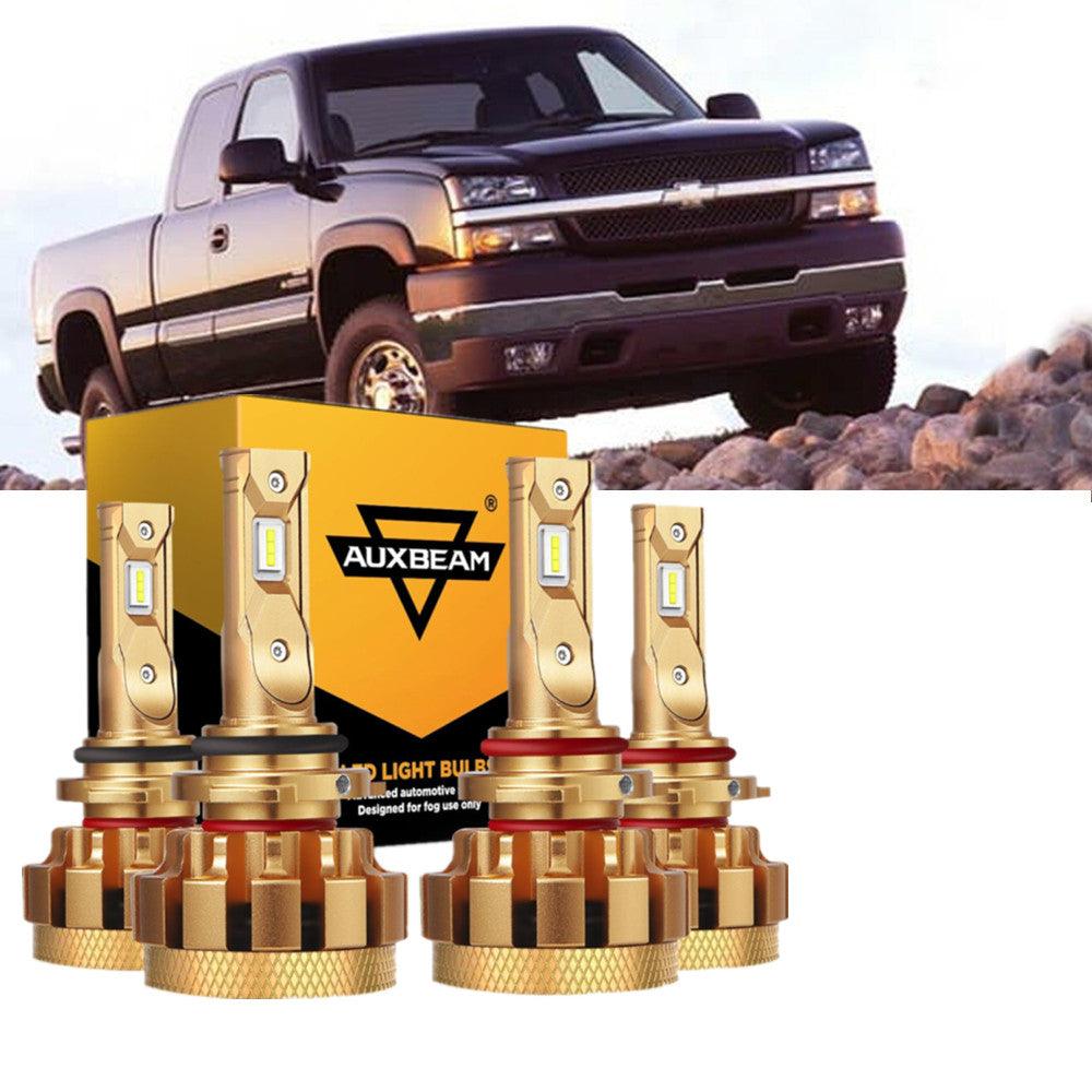 For 2003,2005 2006 Chevrolet Silverado 1500 HD F-16 Plus Series Built-in Canbus Automotive Grade 14000LM LED Light Bulbs High Low Beam Bundle - Auxbeam  – éclairage LED auto