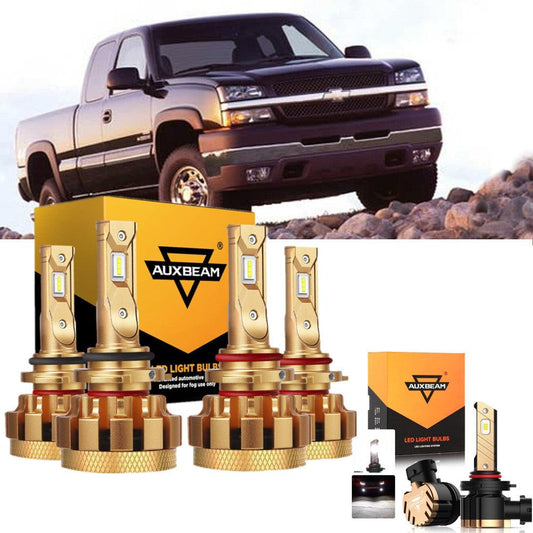 For 2003,2005 2006 Chevrolet Silverado 1500 HD F-16 Plus Series Built-in Canbus Automotive Grade 14000LM LED Light Bulbs High Low Beam Bundle - Auxbeam  – éclairage LED auto