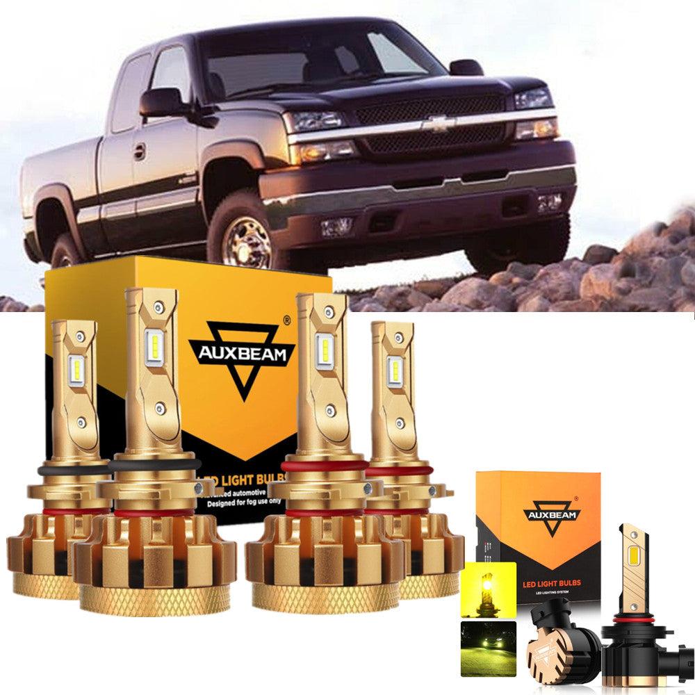 For 2003,2005 2006 Chevrolet Silverado 1500 HD F-16 Plus Series Built-in Canbus Automotive Grade 14000LM LED Light Bulbs High Low Beam Bundle - Auxbeam  – éclairage LED auto