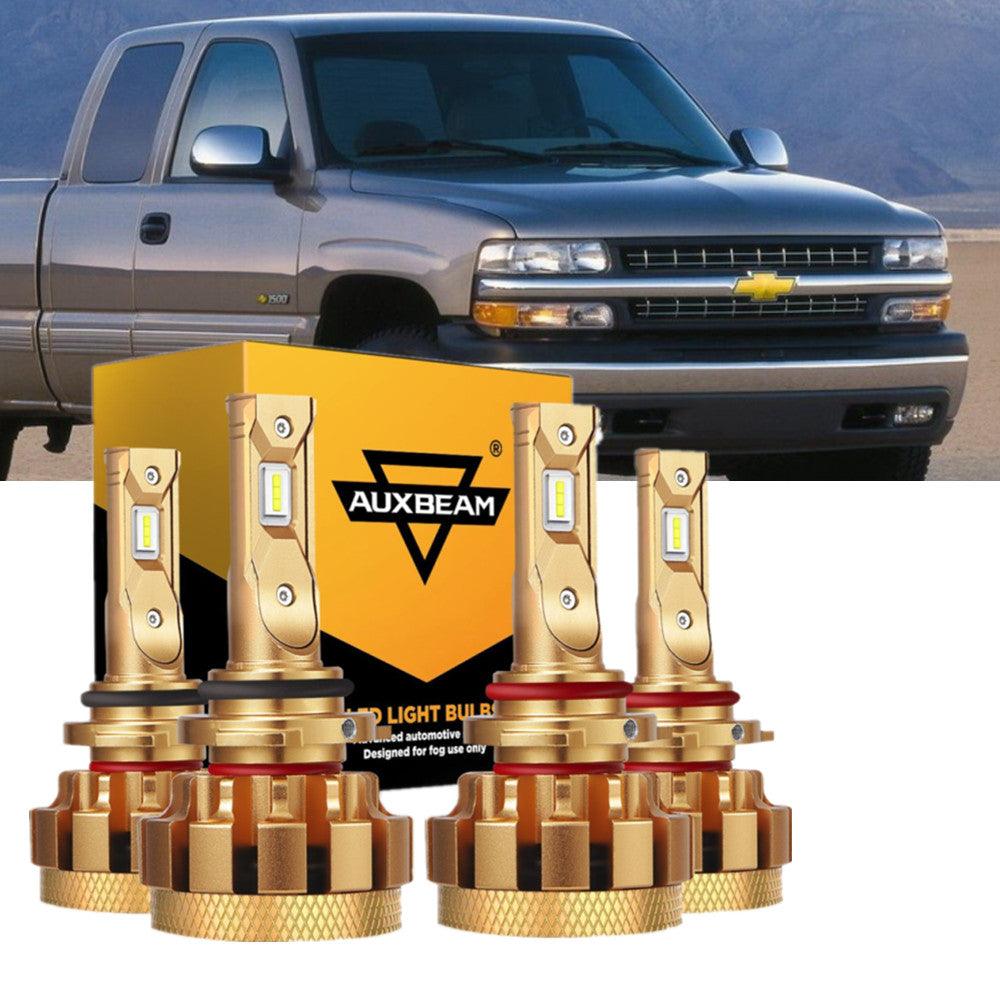 For 2000-2002 Chevrolet Silverado 1500 F-16 Plus Series Built-in Canbus Automotive Grade 14000LM LED Light Bulbs High Low Beam Bundle - Auxbeam  – éclairage LED auto