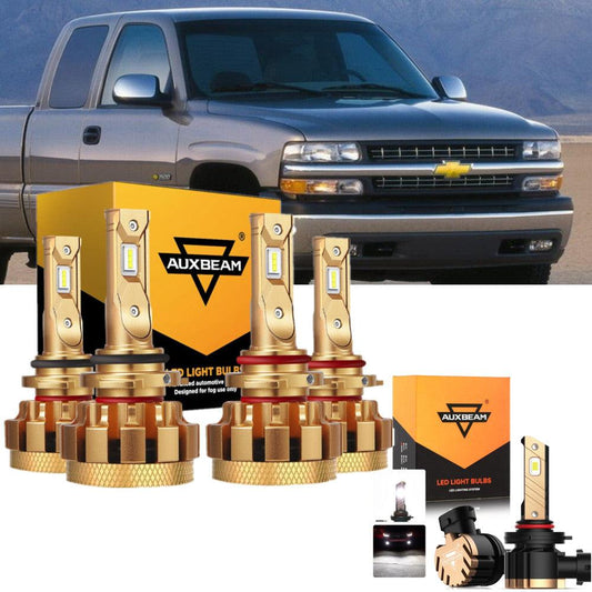 For 2003-2006 Chevrolet Silverado 1500 F-16 Plus Series Built-in Canbus Automotive Grade 14000LM LED Light Bulbs High Low Beam Bundle - Auxbeam  – éclairage LED auto
