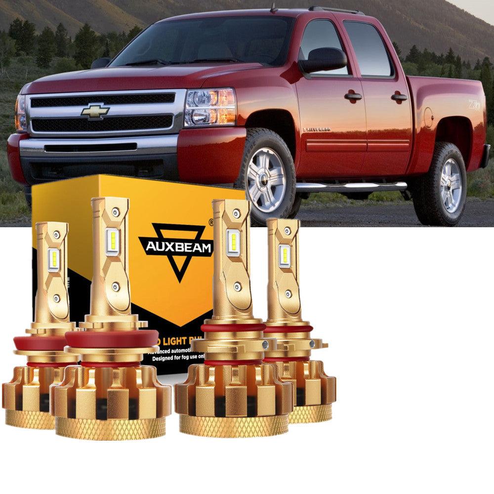 For 2007-2015 Chevrolet Silverado 1500 F-16 Plus Series Built-in Canbus Automotive Grade 14000LM LED Light Bulbs High Low Beam Bundle - Auxbeam  – éclairage LED auto