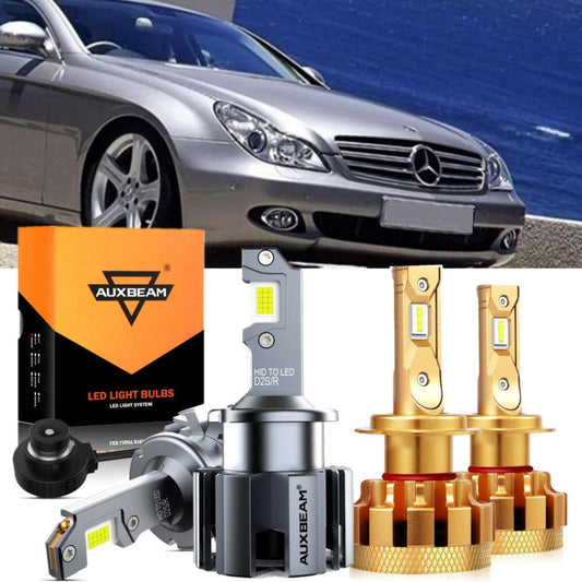 For 2006 Mercedes-Benz CLS500 with HID headlamps LED Light Bulbs High Low Beam Bundle - Auxbeam  – éclairage LED auto