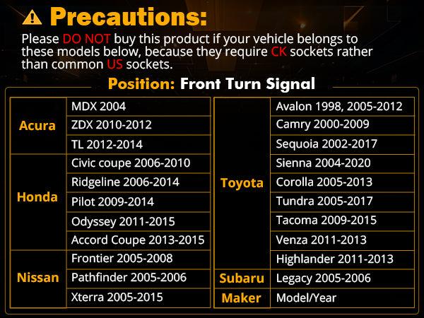 🆕T20 7443 LED Front Turn Signal & DRL Light Bulbs 50W 4000LM CAN-Bus Error Free Dual Color Switchback White & Amber B21-PRO Series | 2 Bulbs