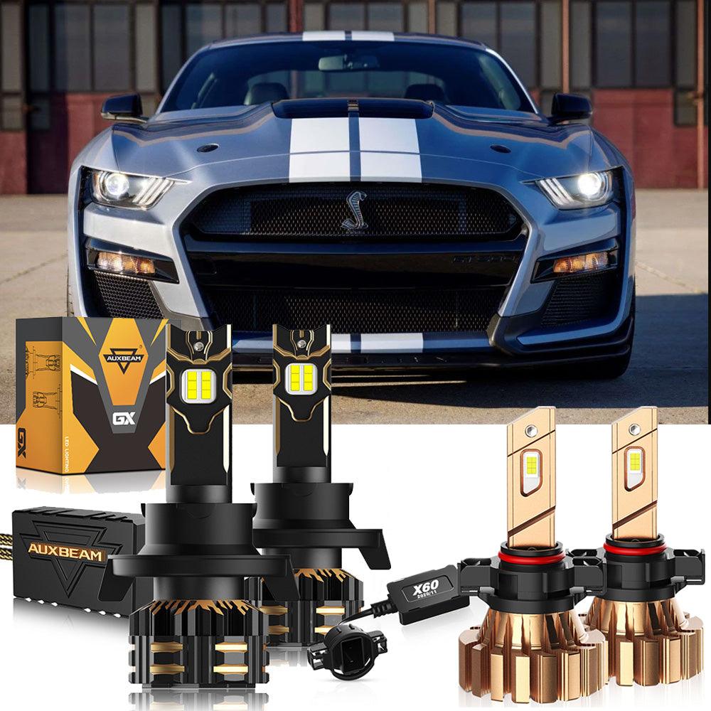 For 2007-2012 Ford Mustang Shelby GT500 H13 LED Headlight Bulbs - Auxbeam  – éclairage LED auto