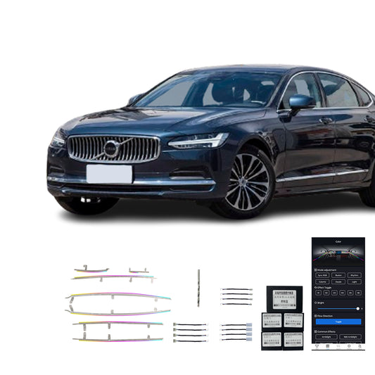 Vente Directe Usine 17-24 S90 V90 Eclairage Ambiant Intérieur Voiture Led Coloré 19 Lampes Pour Volvo 17-24 S90 V90