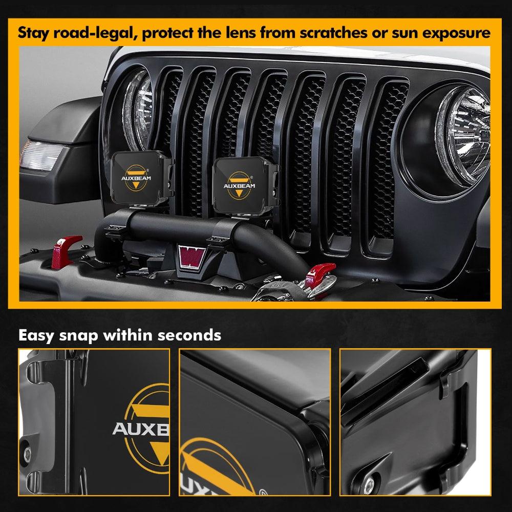 3 Inch LED Driving Light Black Cover Light Shield Cover - Auxbeam  – éclairage LED auto