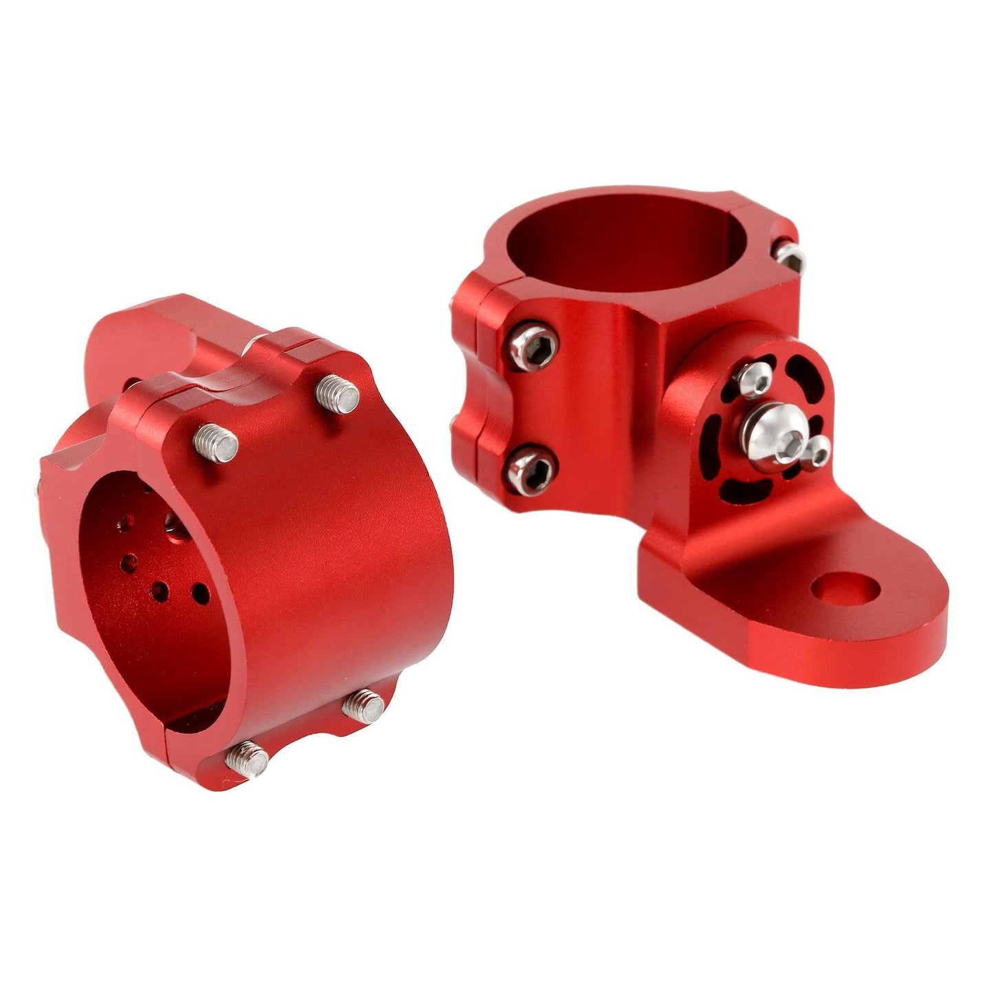 3FT/4FT LED RGB Whip Lights with Bluetooth/ Remote Controlled & Red Universal Flagpole Light Mount  for all UTVs with 1.75" to 2" Roll Cage