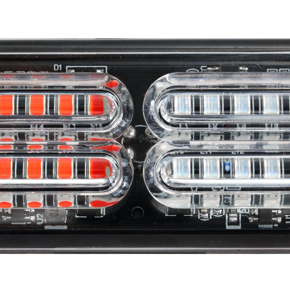 (4 قطع/مجموعة) 24 مصباح LED للطوارئ مثبت على السطح لمصابيح ستروب للشاحنات والمركبات والسيارات الرباعية والشاحنات الصغيرة 