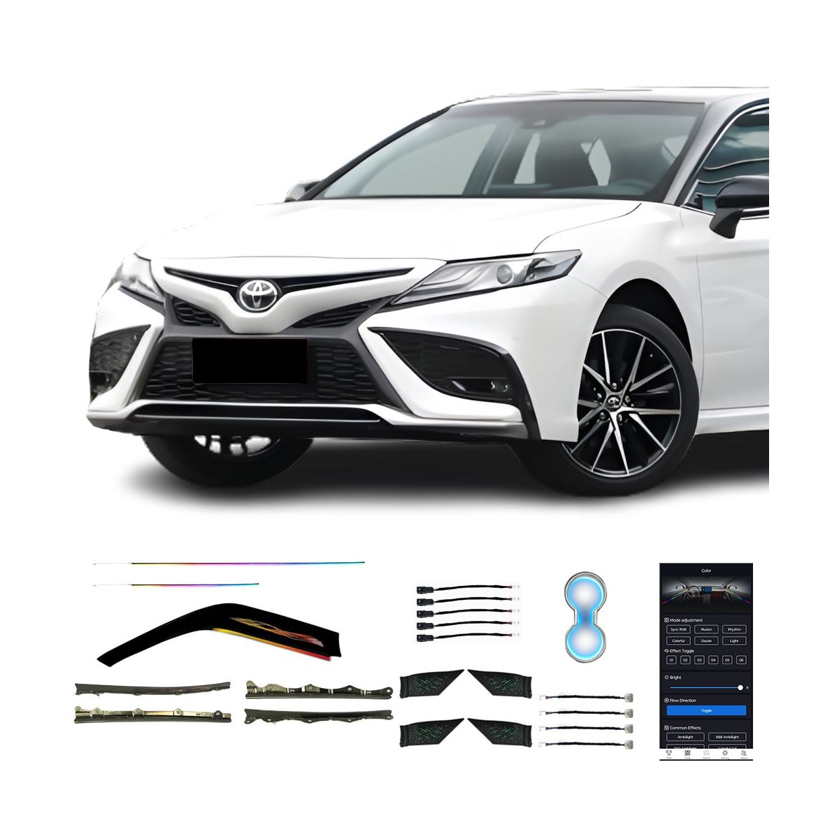 18-23 Camry Factory Direct Sales of High Quality Ambient Light Car Interior Pennant Magic Color 21 Lights for Toyota Camry
