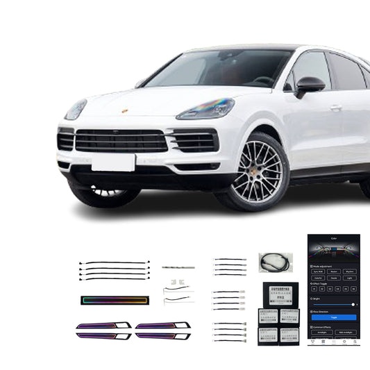 18 23 Cayenne Vente Directe Usine Lumière Ambiante Intérieure Voiture Colorée 29 Lumières Pour Porsche 18 23 Cayenne