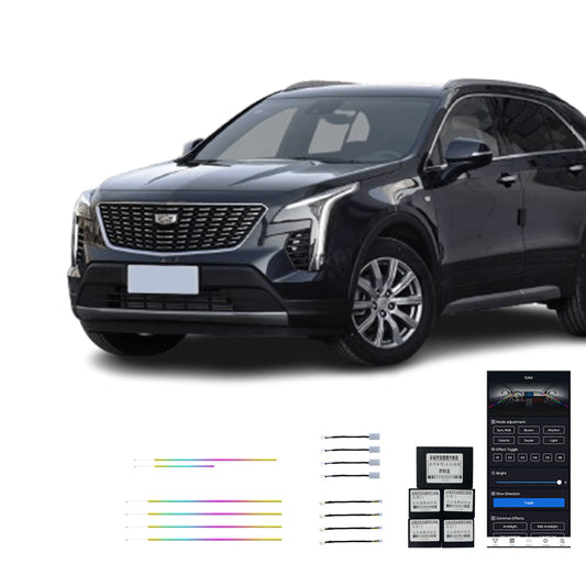 18 23 XT4 Vente Directe Usine Éclairage Ambiant Intérieur Voiture Led Coloré 14 Lumières Pour Cadillac 18 23 XT4