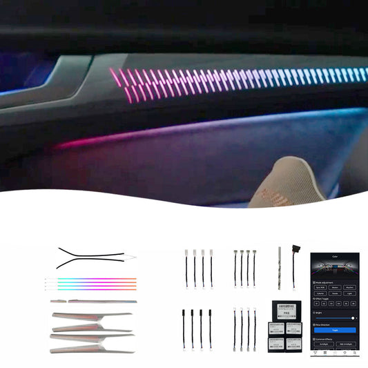18-24 Q5L Light Pursuit 24 Lumières Décoration Intérieure Haute Qualité Modification Lumière dAmbiance Intérieur de Voiture